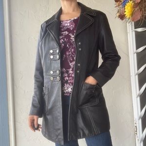 Wilsons Leather Coat Black M